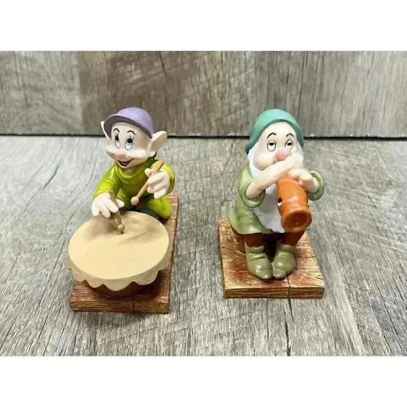 Dopey & Sleepy Lot Snow White & The Seven Dwarfs Disney Figure 65th Anniversary - Picture 3 of 8